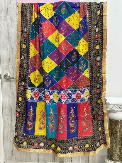 Multi colored dupatta