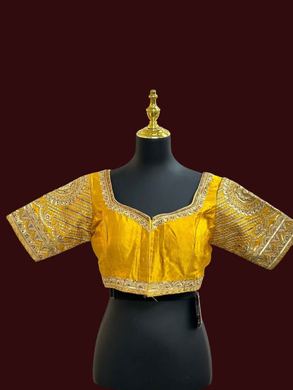 Silk party wear blouse