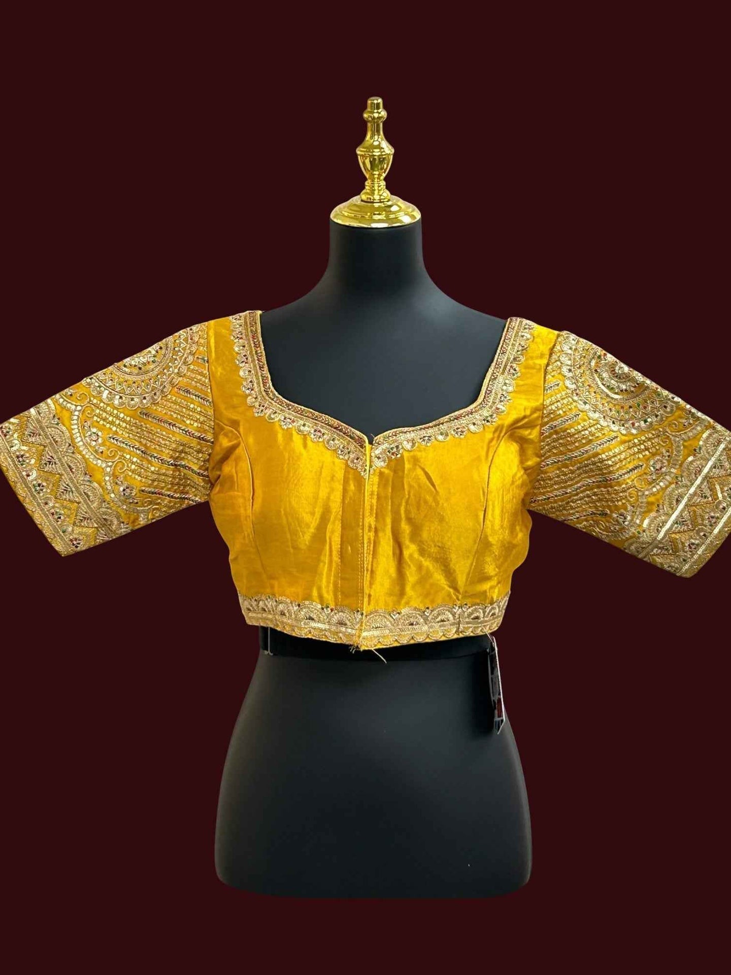 Silk party wear blouse