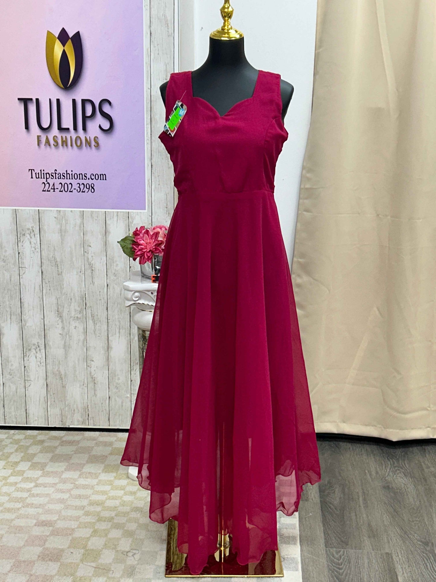 Chiffon long kurti / dress