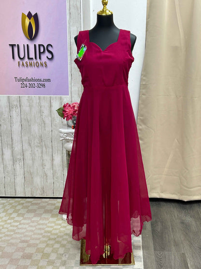 Chiffon long kurti / dress