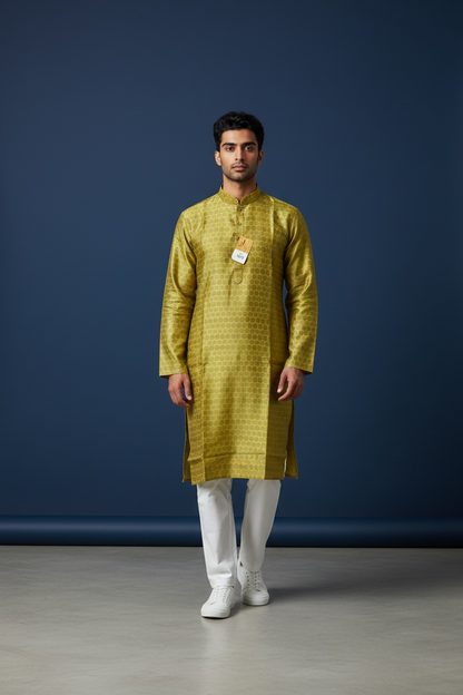 Silk kurta pant set