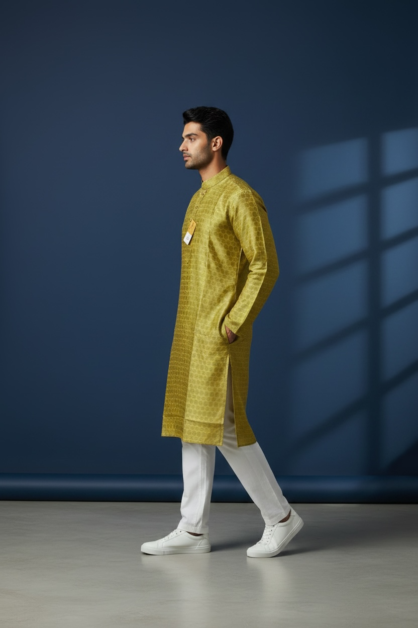 Silk kurta pant set