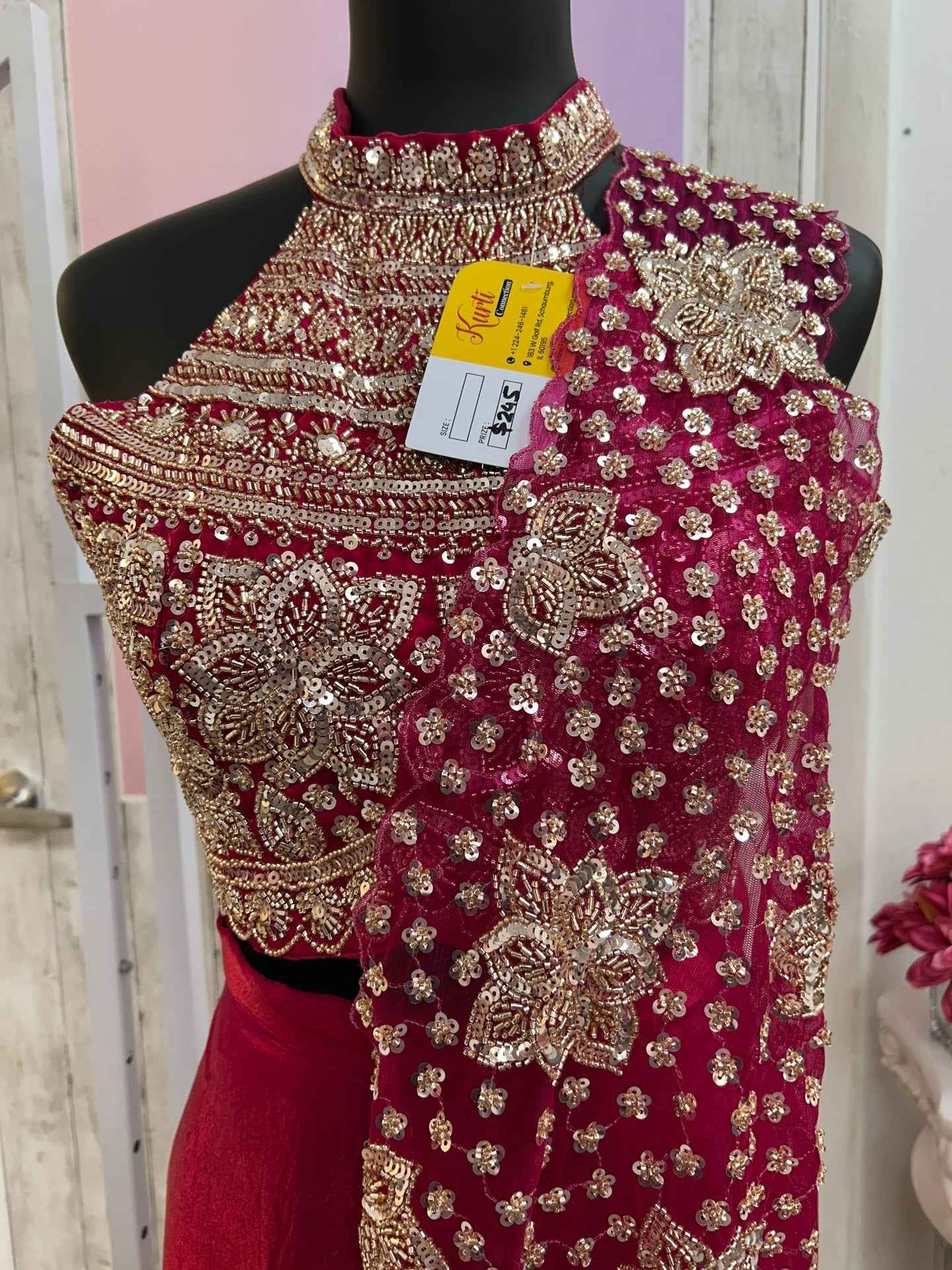 Readymade saree / pre pleated saree