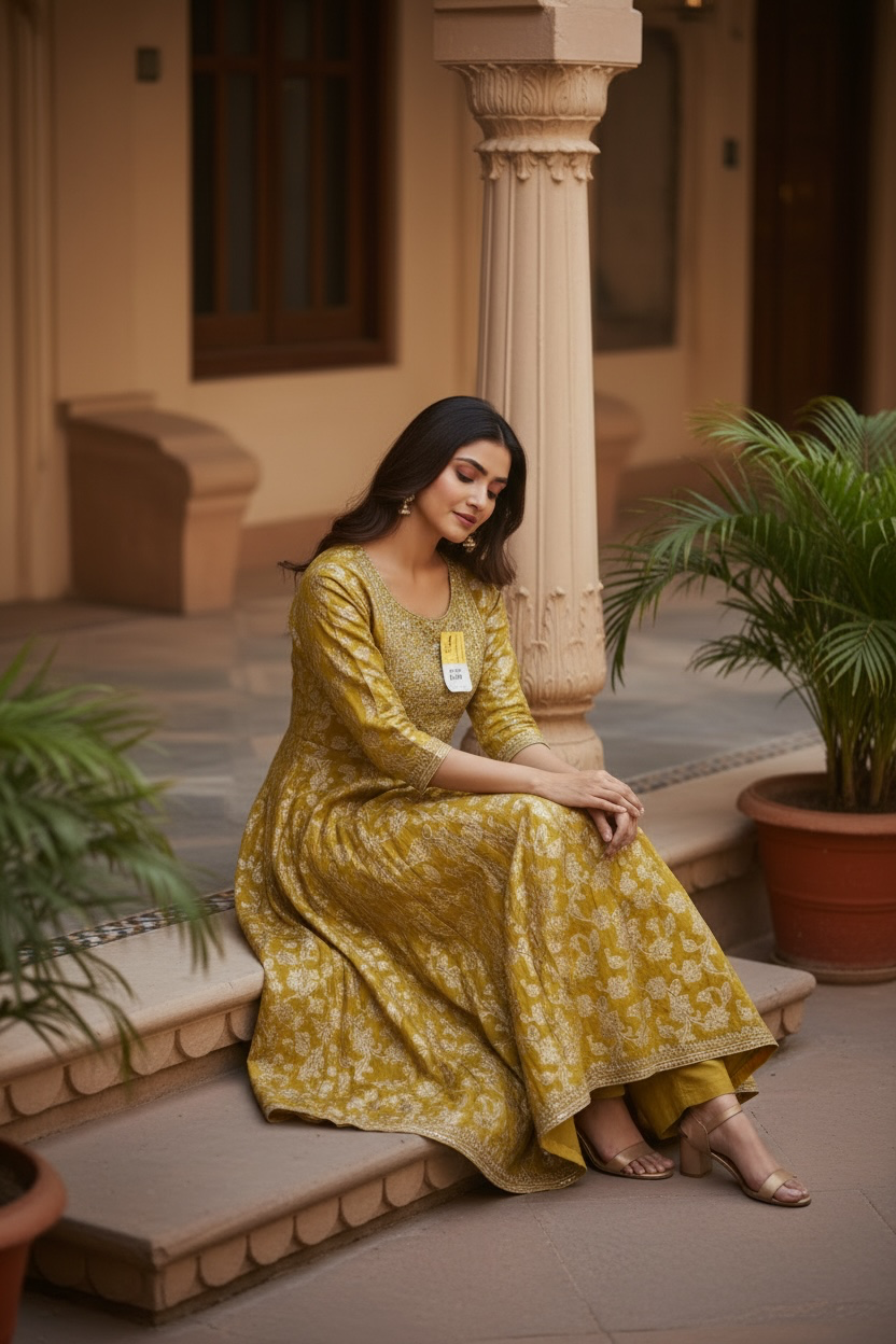 Cotton long kurti