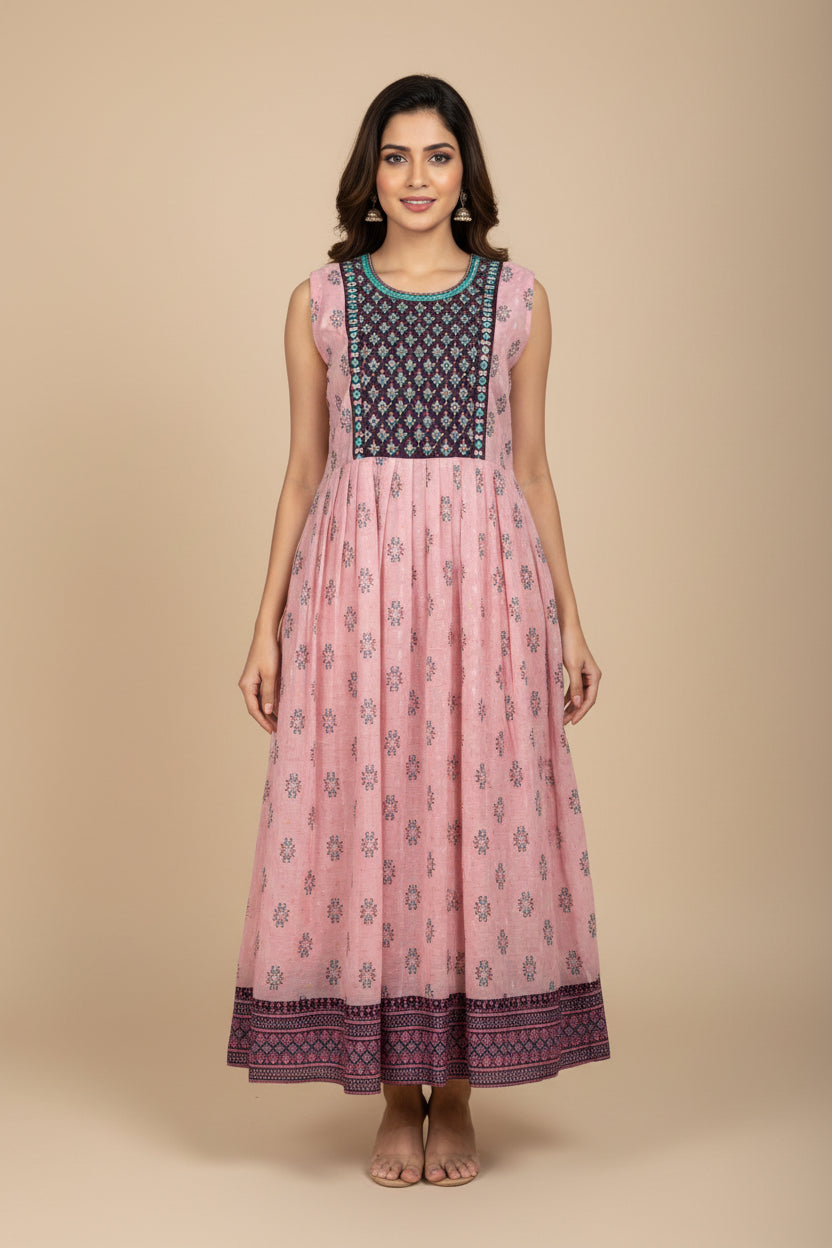 Chanderi silk kurti