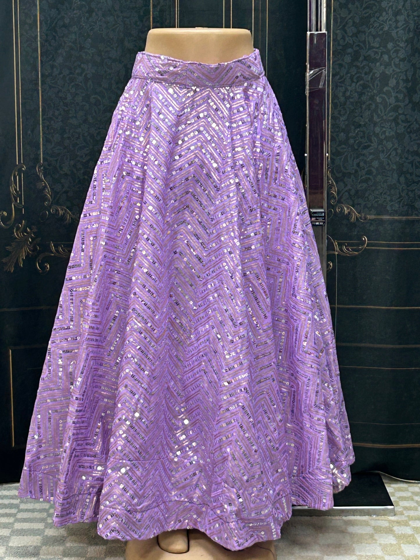 Sequin skirt : garba chaniya