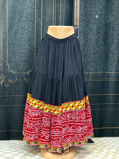 Bandhani skirt : garba chaniya