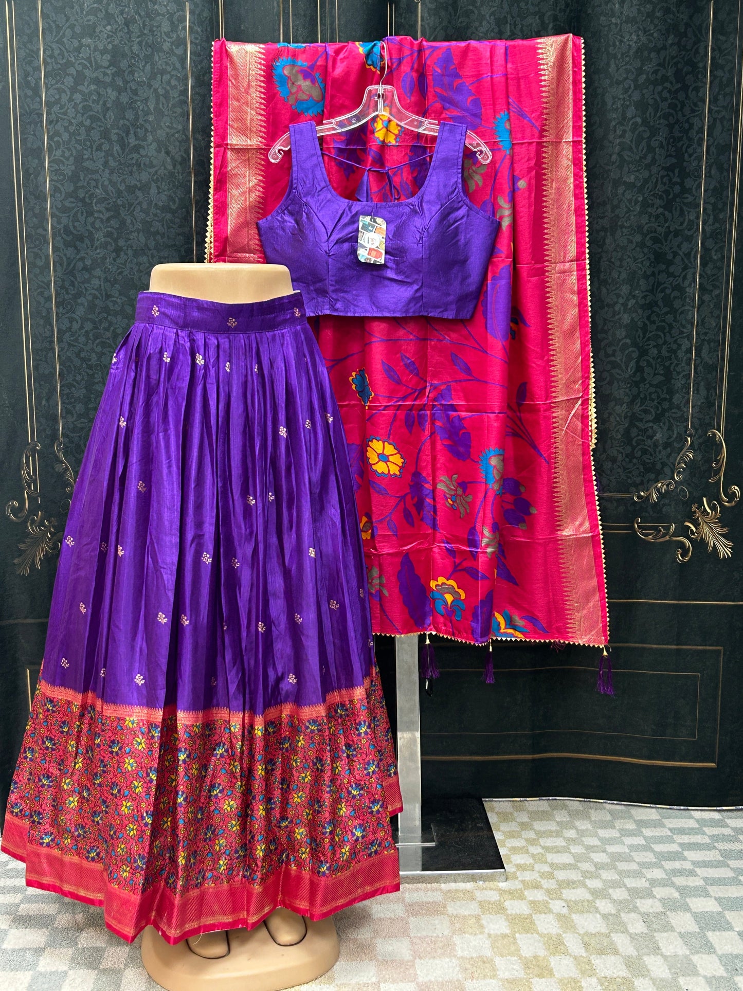Art silk chaniya choli set