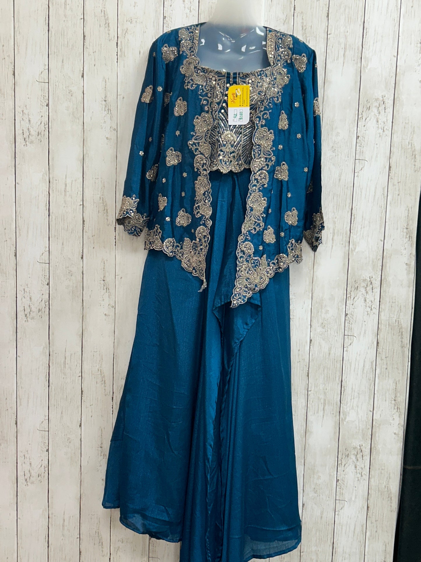 Chinon silk lehenga Choli set with jacket