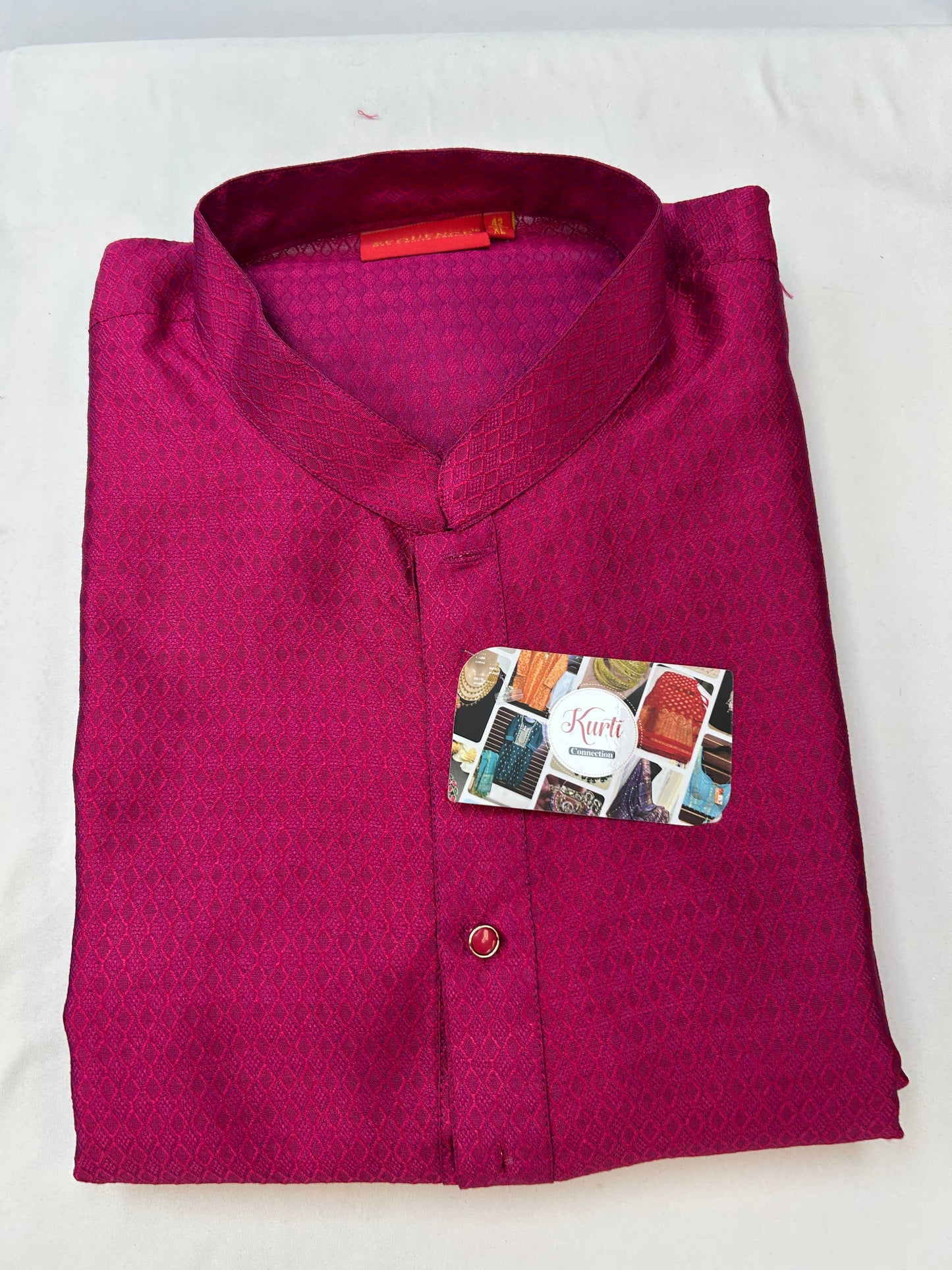 Dark pink kurta pajama set