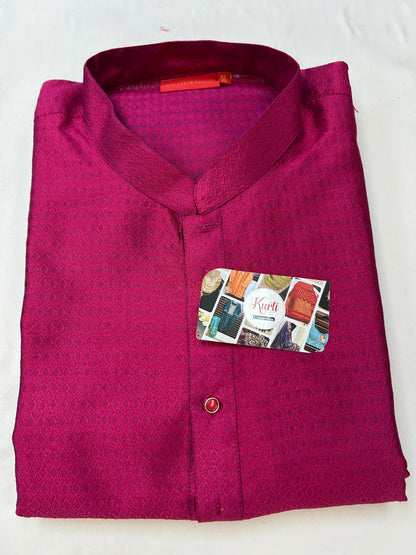 Dark pink kurta pajama set
