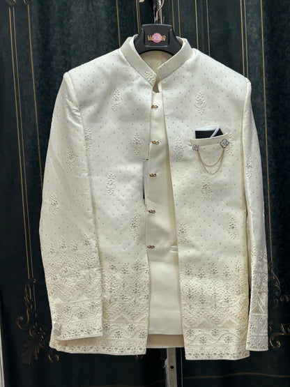 Three piece indo western sherwani