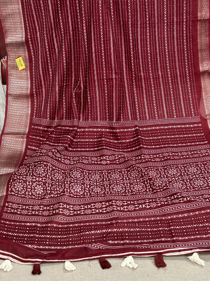 Dola silk saree with blouse piece
