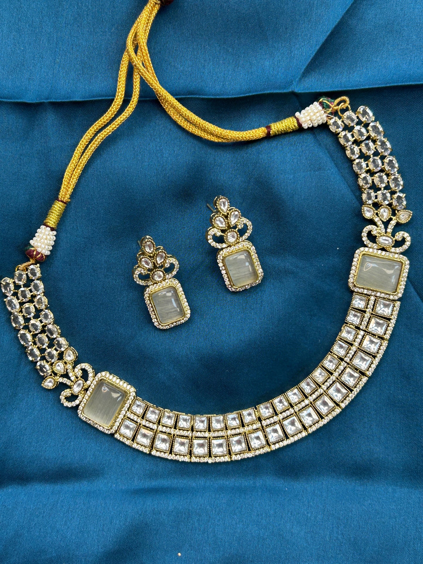 Moissanite necklace set