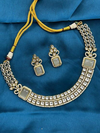Moissanite necklace set