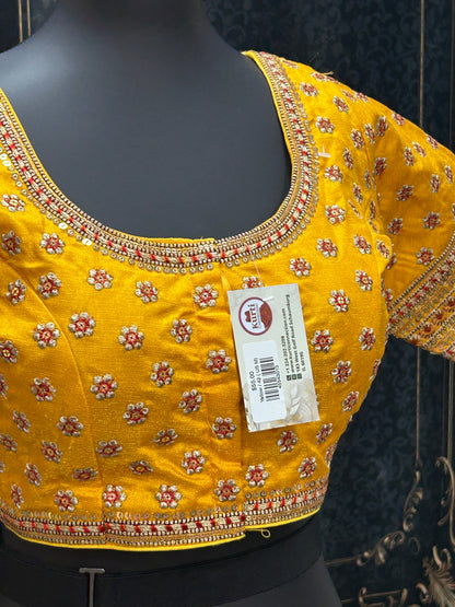 Yellow heavy work blouse
