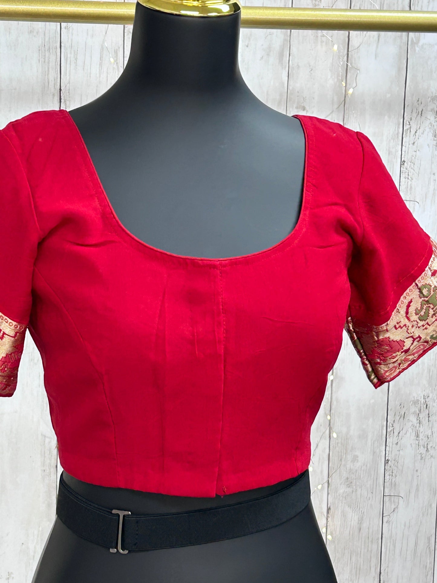 Maroon chiffon blouse