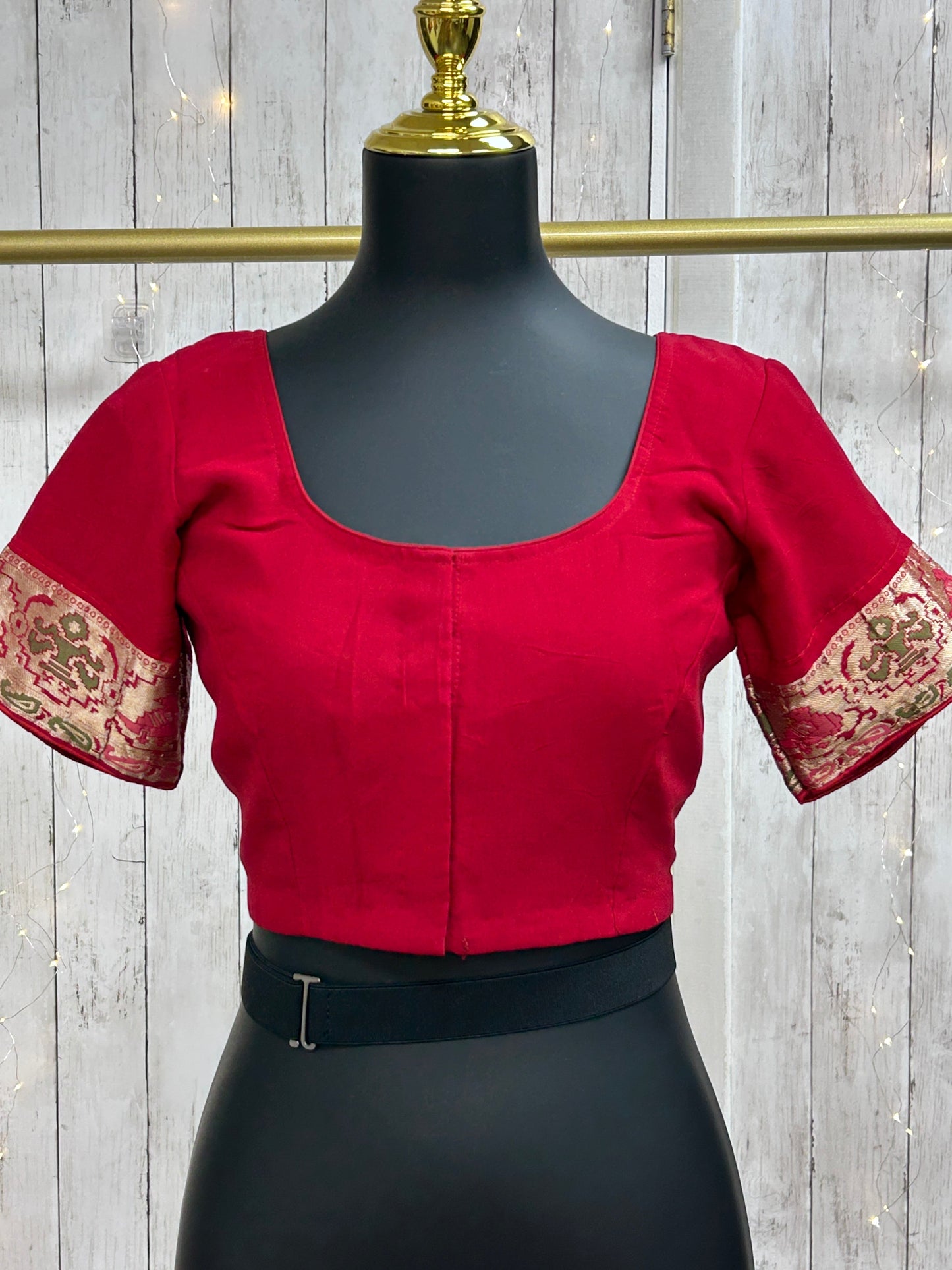 Maroon chiffon blouse