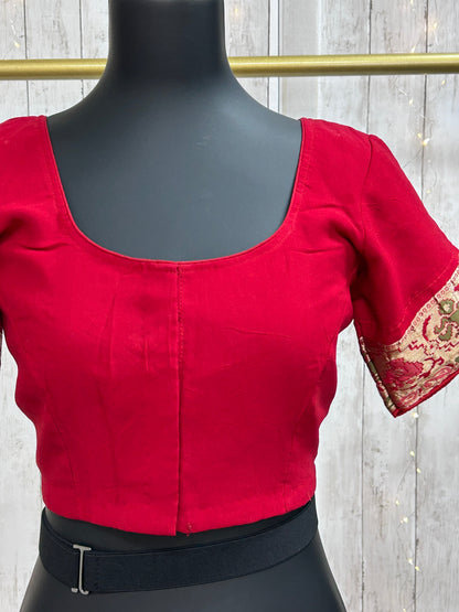 Maroon chiffon blouse