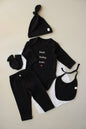 Best Baby Ever Black 5 Piece Newborn Set