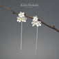 Forget-me-not Cluster Flower S925 Silver Earrings