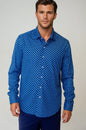 Retro Blues Long Sleeve Tech Shirt