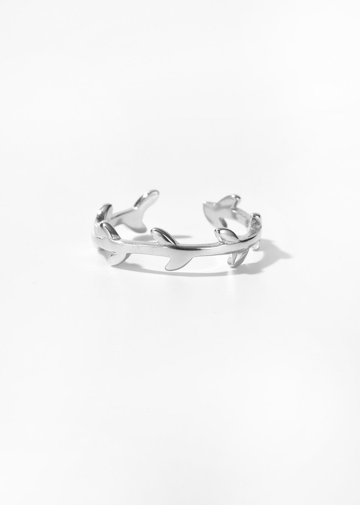 Leafy Sterling Silver Toe Ring