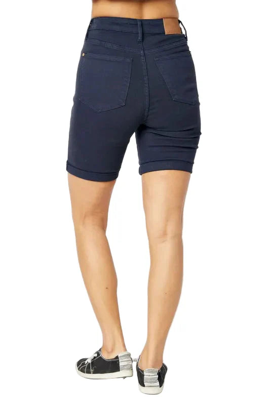 Judy Blue Full Size High Waist Tummy Control Bermuda Shorts