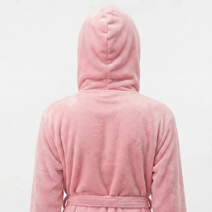 Women’s Plush Hooded Robe - Spa-Worthy Comfort at Home