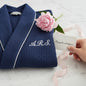 Women’s Waffle Piping Bathrobe – Lightweight Spa-Style Comfort