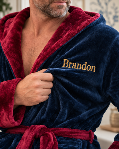 Men’s Robe with Hood – Ultra-Soft Plush Comfort for Everyday Use