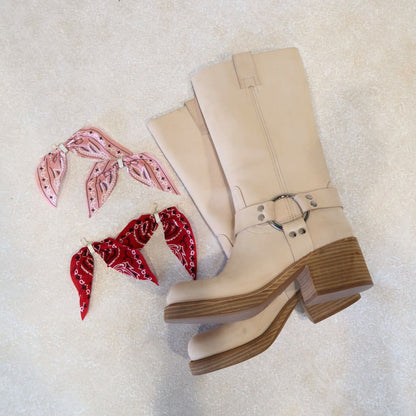 Red Bandana Earrings