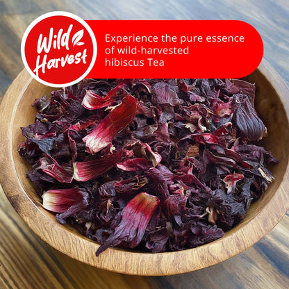 Akshit 50 Hibiscus Tea Bags, Pure Hibiscus Tea, Te De Hibisco from 100% Dried Hibiscus Flowers, Caffeine Free, Sugar Free, Stress Relieving & Energy Tea