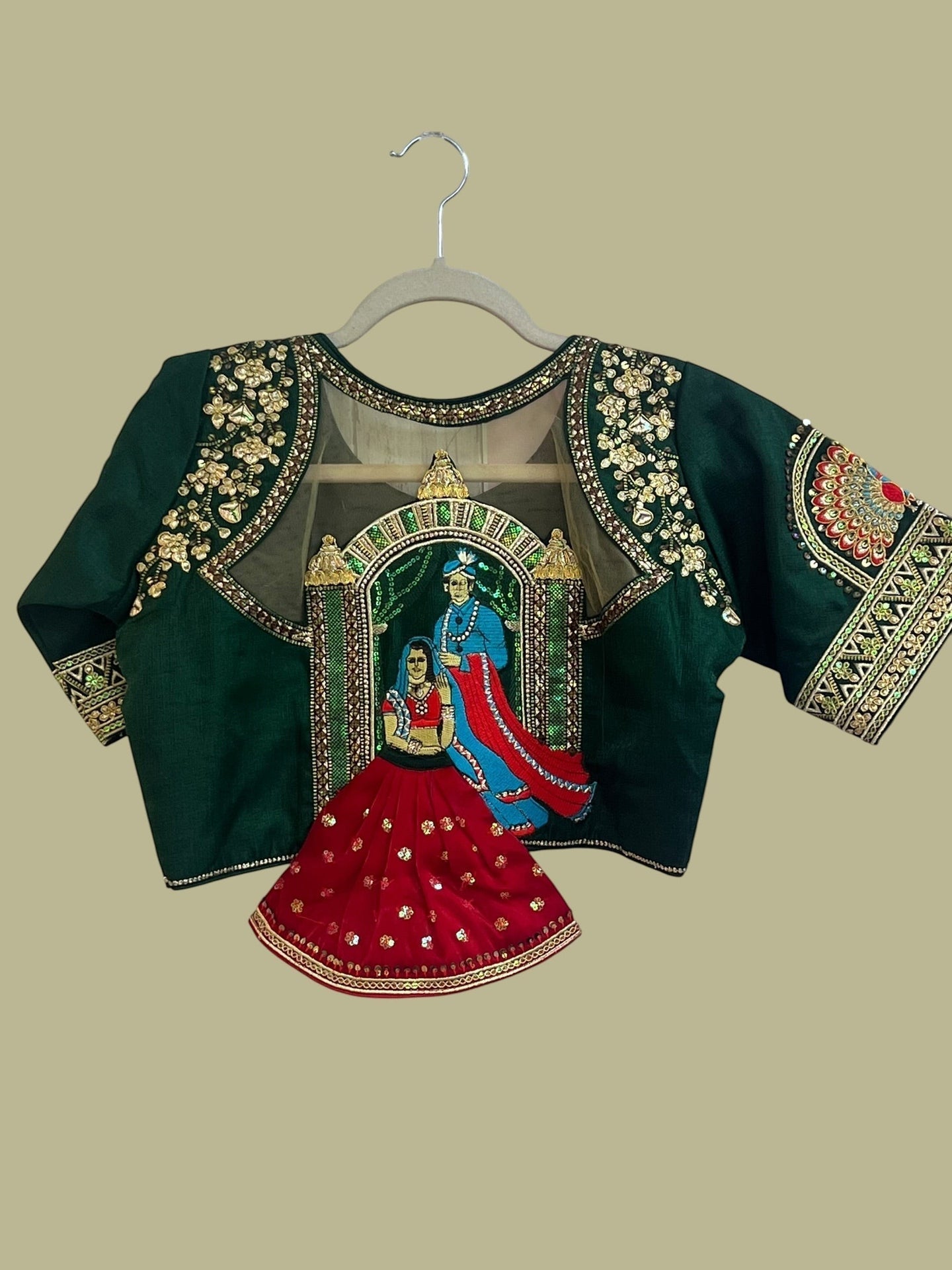 Embroidered Wedding Blouse For Women