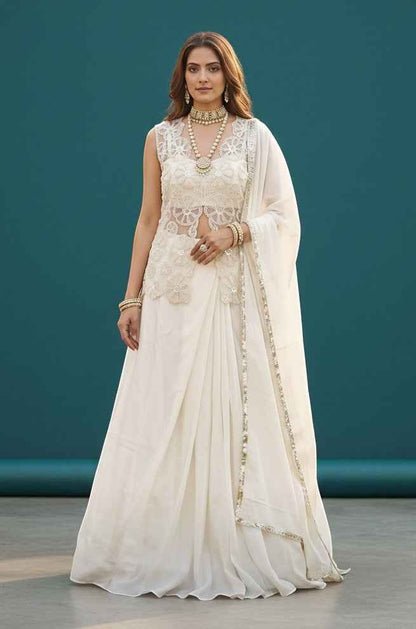 House Of Indian Wedding Attire Embroidered Lehenga Set