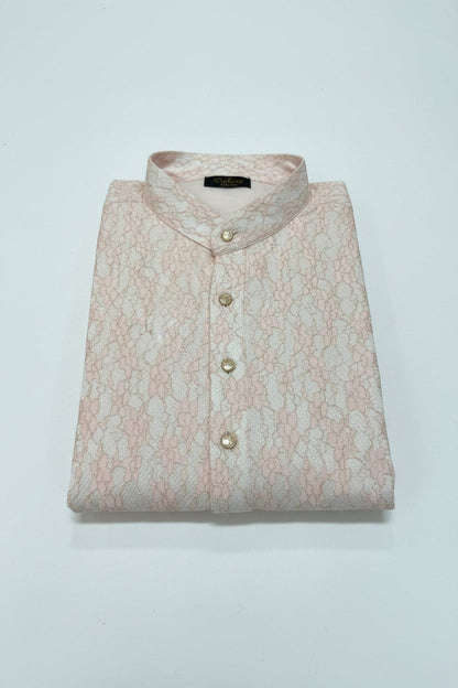 Light pink kurta for men