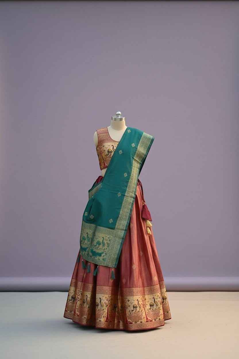Traditional Indian Wedding Attire Lehanga Choli Set