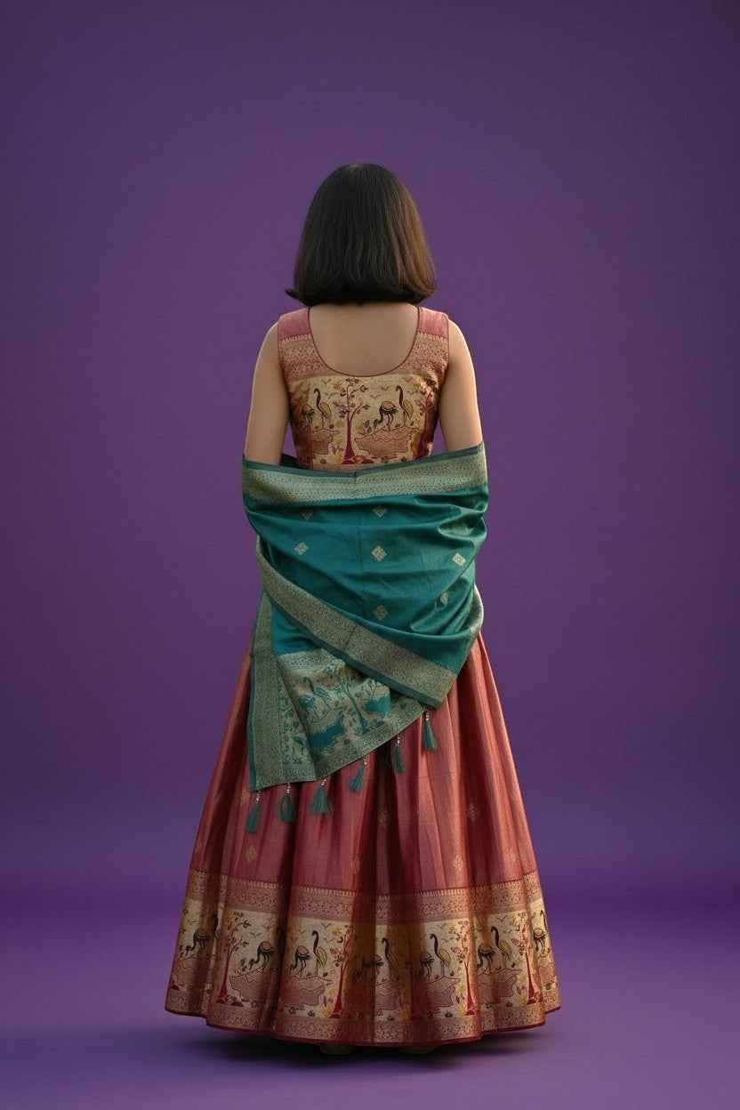 Traditional Indian Wedding Attire Lehanga Choli Set
