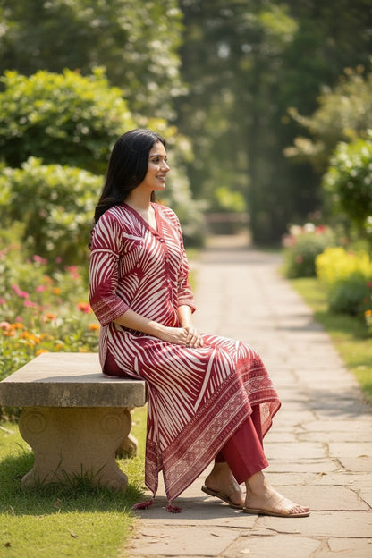 Silk co ord set / Salwar suit