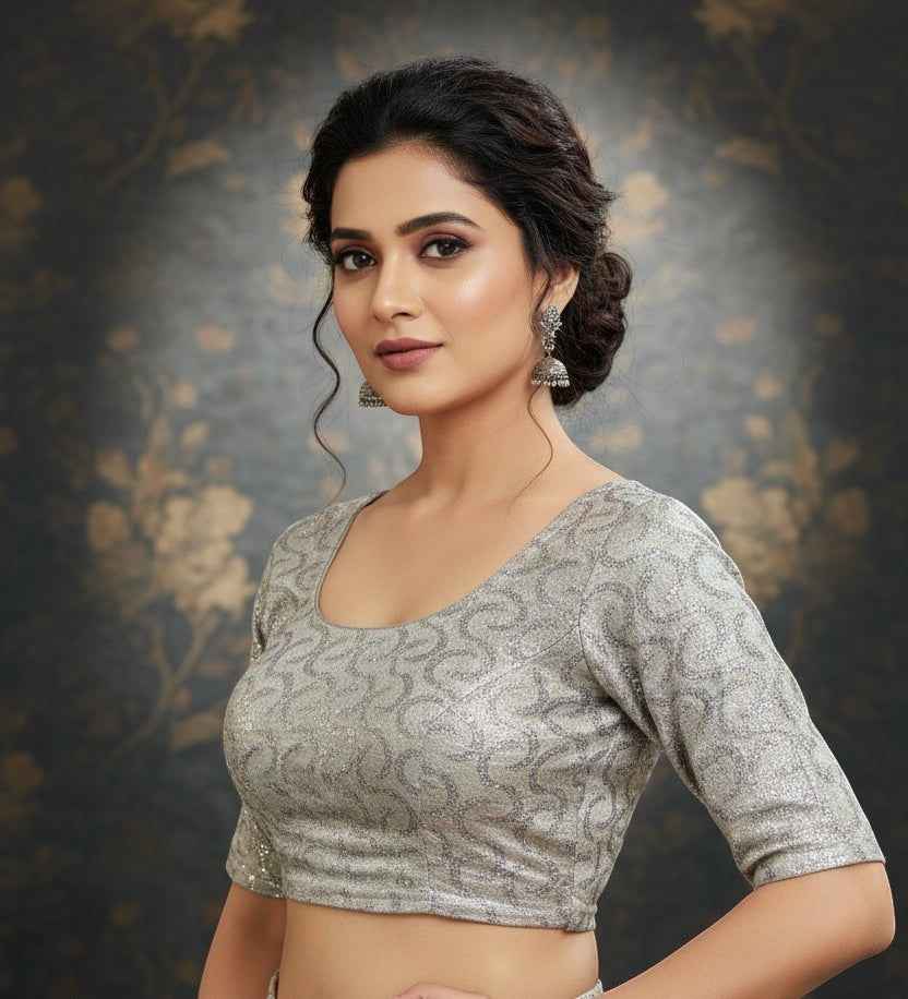 Dark grey Strechable blouse