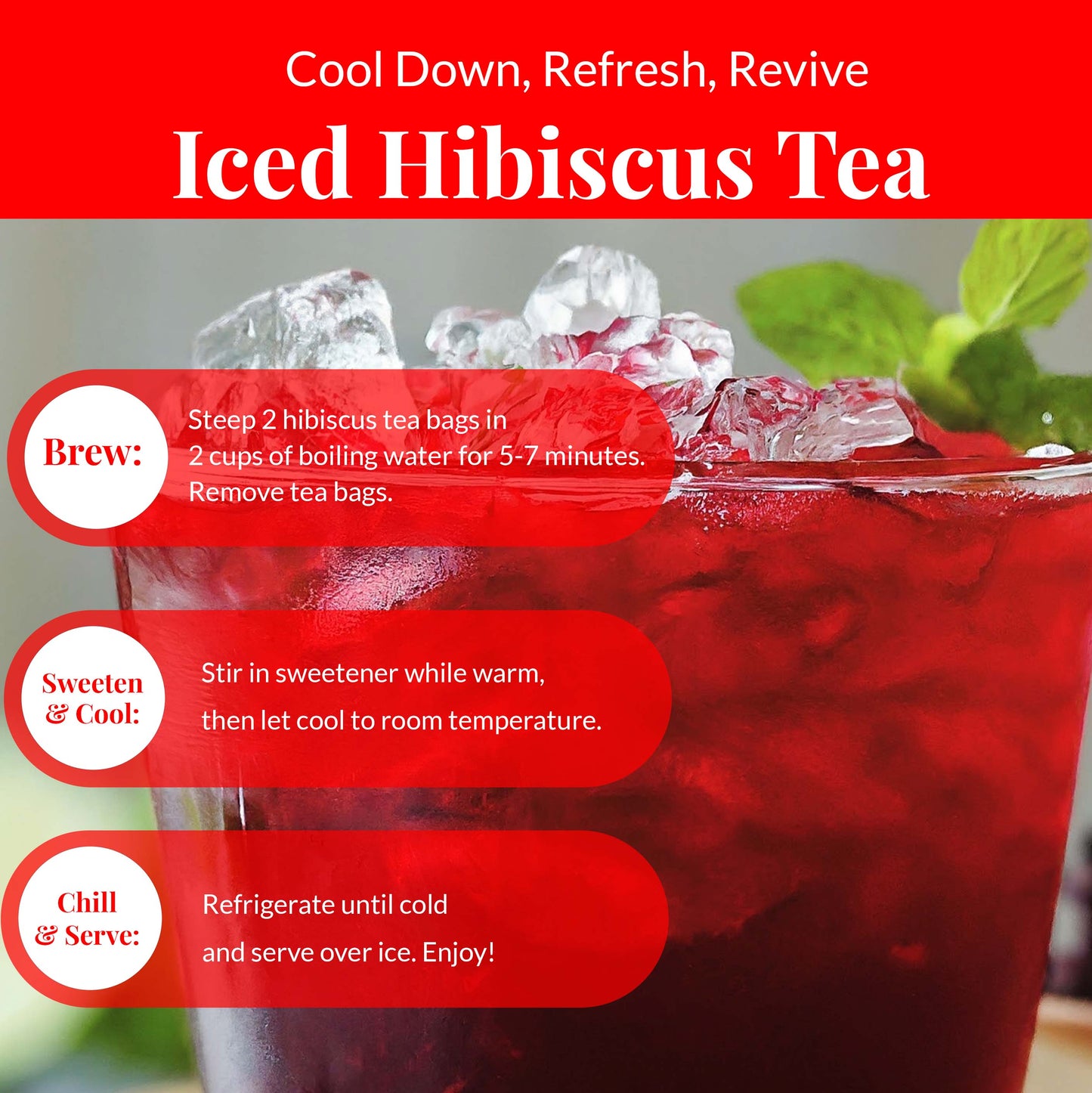 Akshit 50 Hibiscus Tea Bags, Pure Hibiscus Tea, Te De Hibisco from 100% Dried Hibiscus Flowers, Caffeine Free, Sugar Free, Stress Relieving & Energy Tea