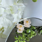 Flower in the Rain 925 Silver Dangle Earrings