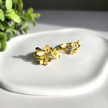 Forget Me Not S925 Silver Flower Rings
