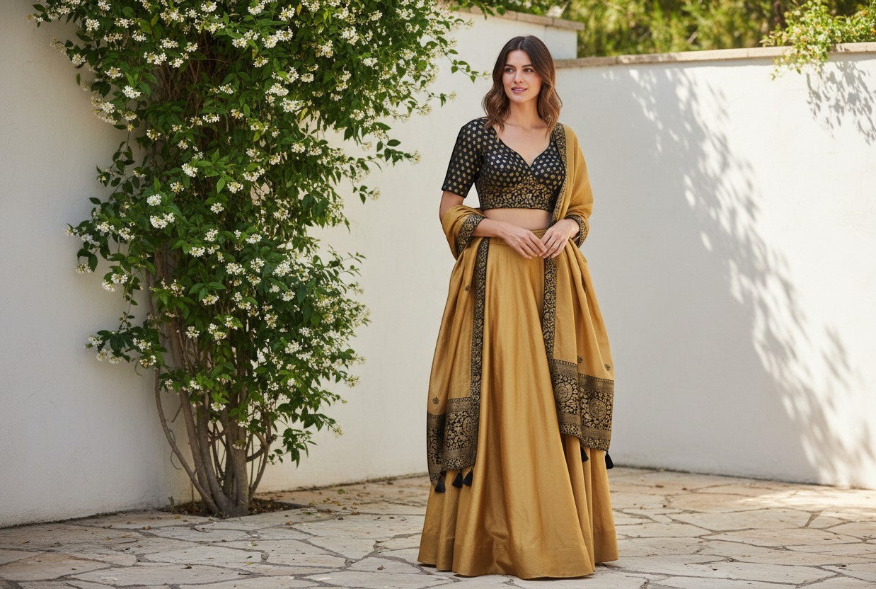 Embroidered Brocade Blouse