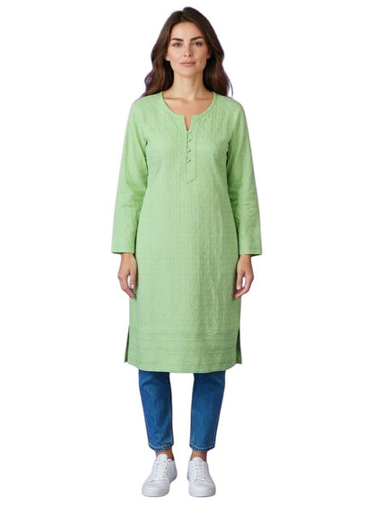 Embroidered Cotton Kurti Tunic