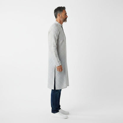 Men's Kurta Shirt With Subtle Pattern