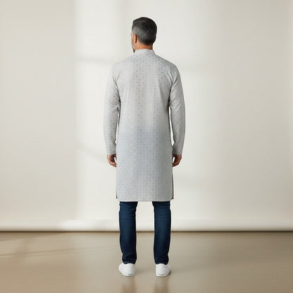 Men's Kurta Shirt With Subtle Pattern