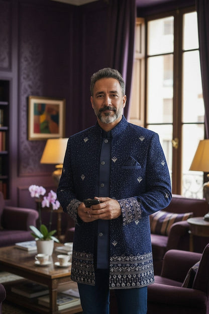 Embroidered Bandhgala Jacket / jodhpuri