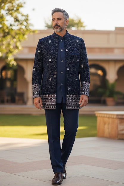 Embroidered Bandhgala Jacket / jodhpuri